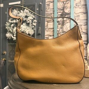 Brown pebble leather, Michael Kors shoulder bag